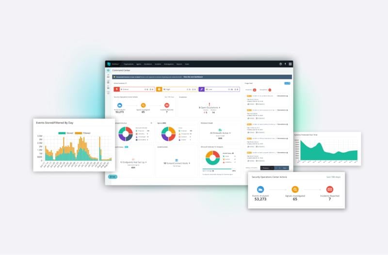 UI of the Huntress software